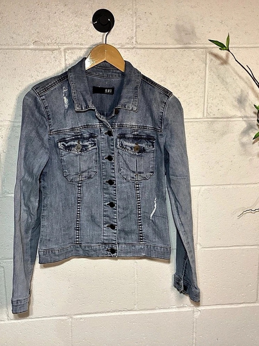 KUT from the Kloth Helena Denim Jacket Blue